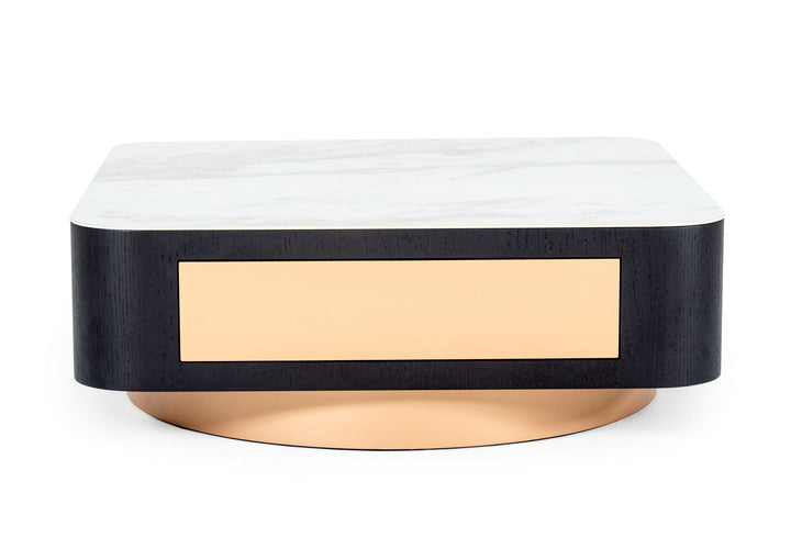 Modrest Peak Modern Black Oak Coffee Table - MONAVILLA
