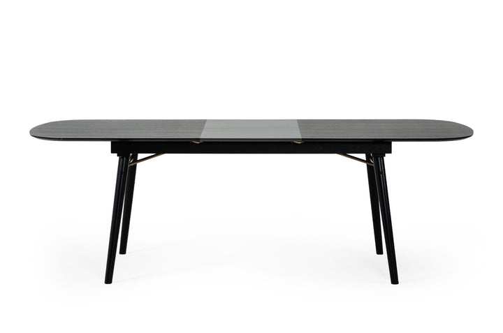 Modrest Addax Modern Black Extendable Dining Table - MONAVILLA