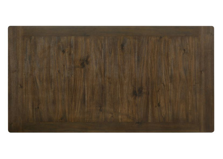 ACME Fedele Weathered Oak & Cream Finish Dining Table Model 77190 - MONAVILLA