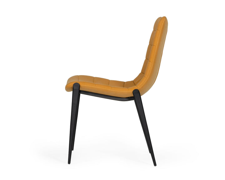 Modrest Hubbell Industrial Tan Eco Leather Dining Chair (Set of 2) - MONAVILLA
