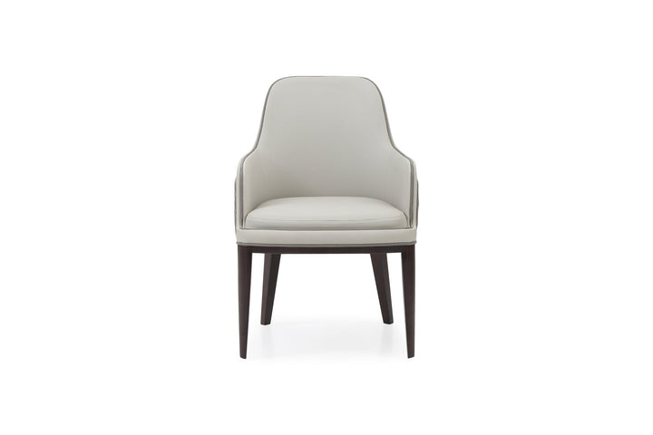 Modrest Maxwell Glam Beige and Grey Dining Chair - MONAVILLA