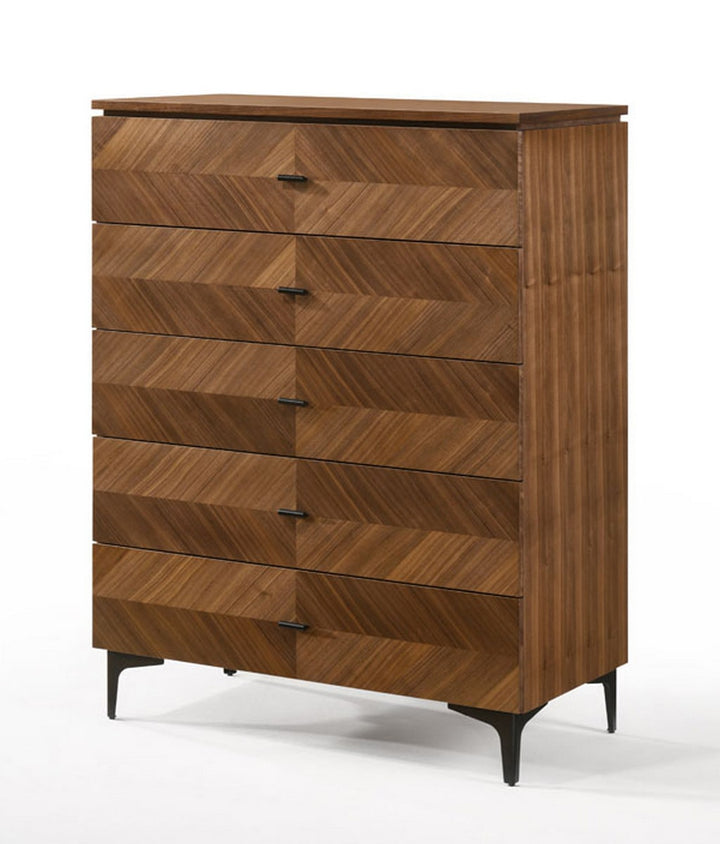 Modrest Paula Mid Century Walnut Chest - MONAVILLA