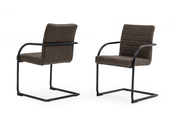 Modrest Ivey Modern Brown Dining Chair (Set of 2) - MONAVILLA