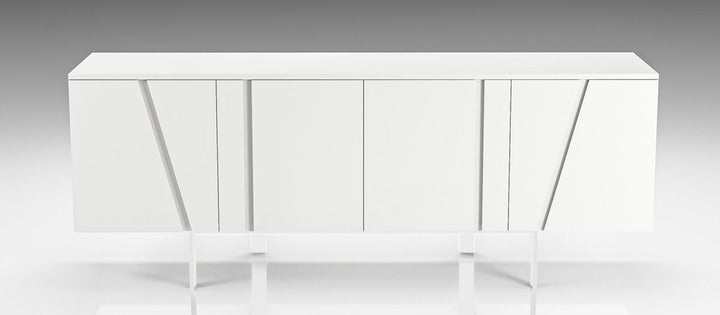 Modrest Mario Modern White Veneer Buffet - MONAVILLA