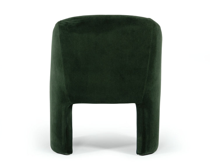 Modrest Danube Modern Jade Green Fabric Dining Chair - MONAVILLA