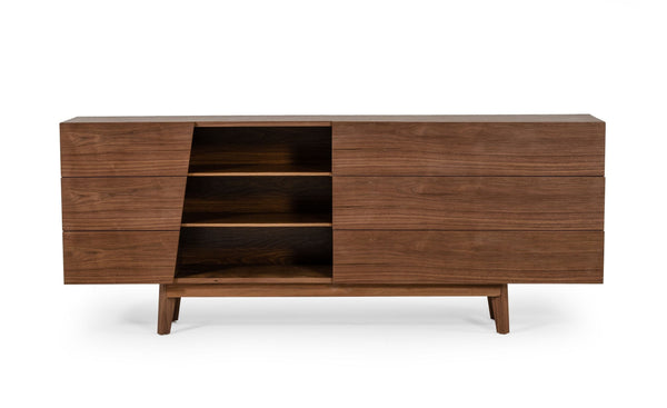 Modrest Abelard Mid century Walnut Dresser - MONAVILLA