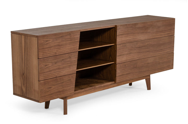 Modrest Abelard Mid century Walnut Dresser - MONAVILLA