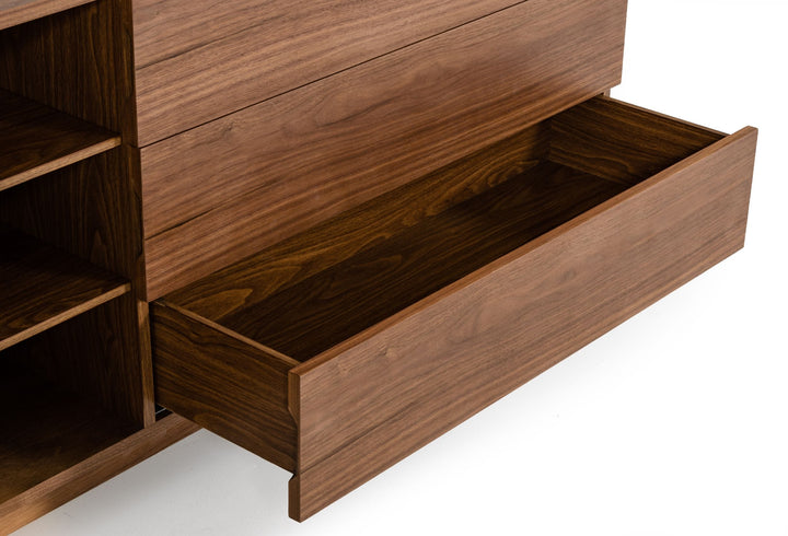 Modrest Abelard Mid century Walnut Dresser - MONAVILLA