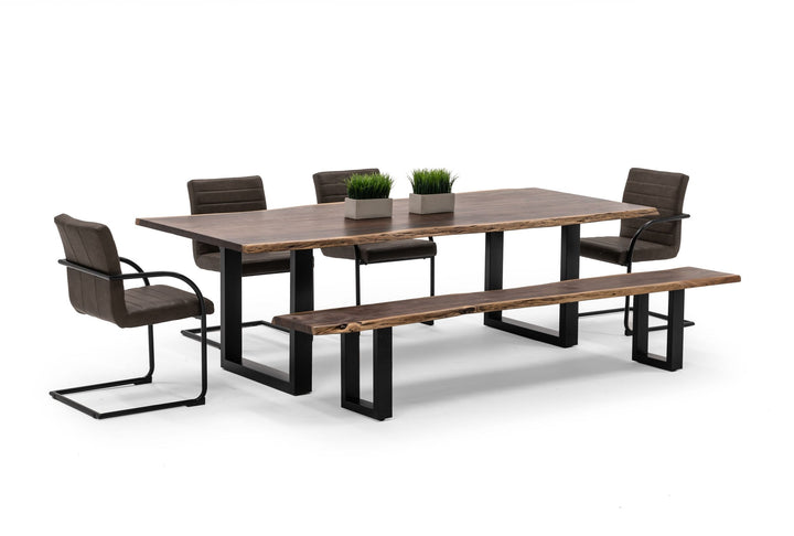 Modrest Taylor X Large Modern Live Edge Wood Dining Table - MONAVILLA