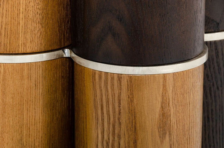 Modrest Greta Modern Glass & Walnut Dining Table - MONAVILLA