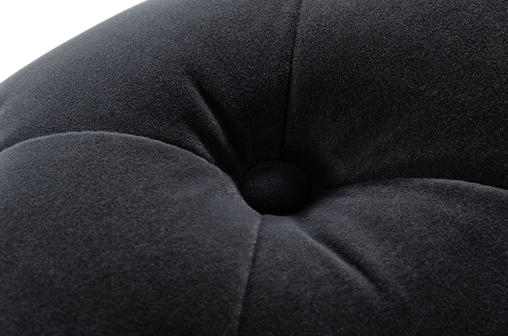 Divani Casa Sheila Modern Dark Grey Fabric Loveseat - MONAVILLA