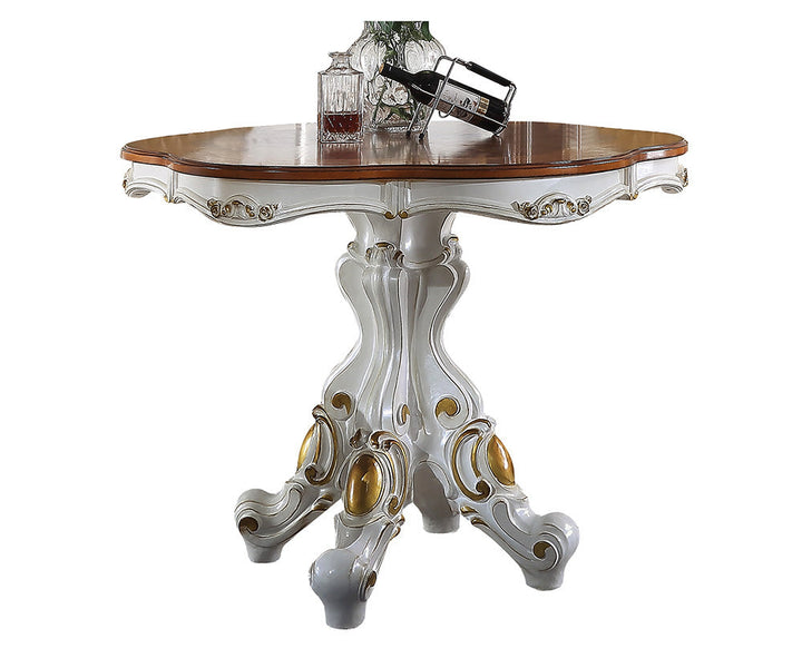ACME Picardy Antique Pearl & Cherry Oak Counter Height Table Model 78210 - MONAVILLA