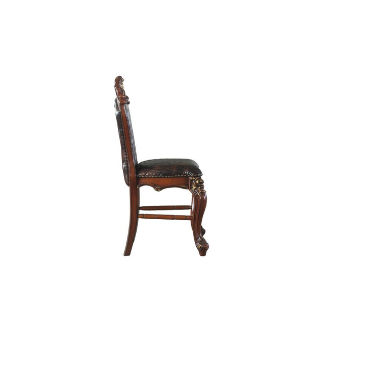 ACME Picardy Cherry Oak & PU Counter Height Chair Model 78222 - MONAVILLA