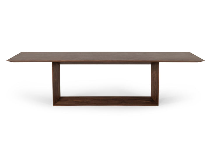 Modrest Channa Modern Walnut Dining Table - MONAVILLA