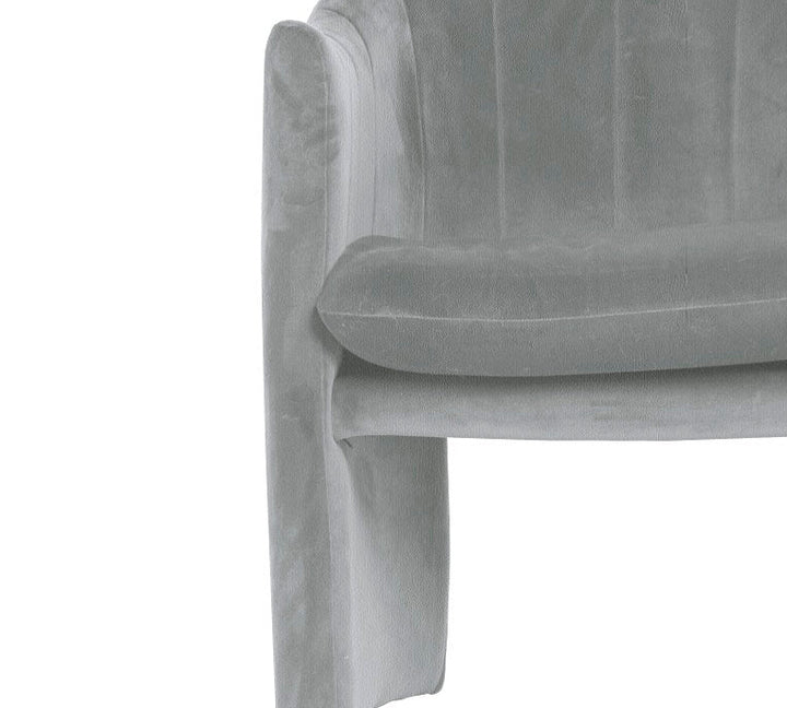 Modrest Danube Modern Grey Fabric Dining Chair - MONAVILLA