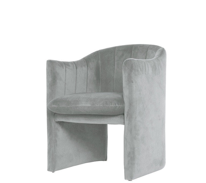Modrest Danube Modern Grey Fabric Dining Chair - MONAVILLA