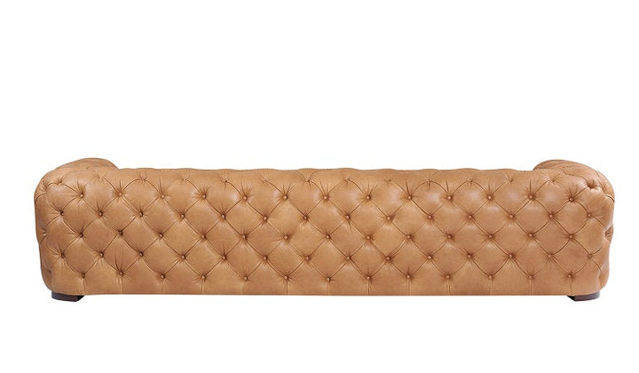Divani Casa Dexter Transitional Camel Tufted Sofa - MONAVILLA