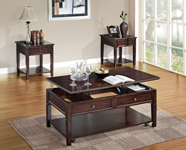 ACME Malachi Walnut Coffee Table Model 80254 - MONAVILLA