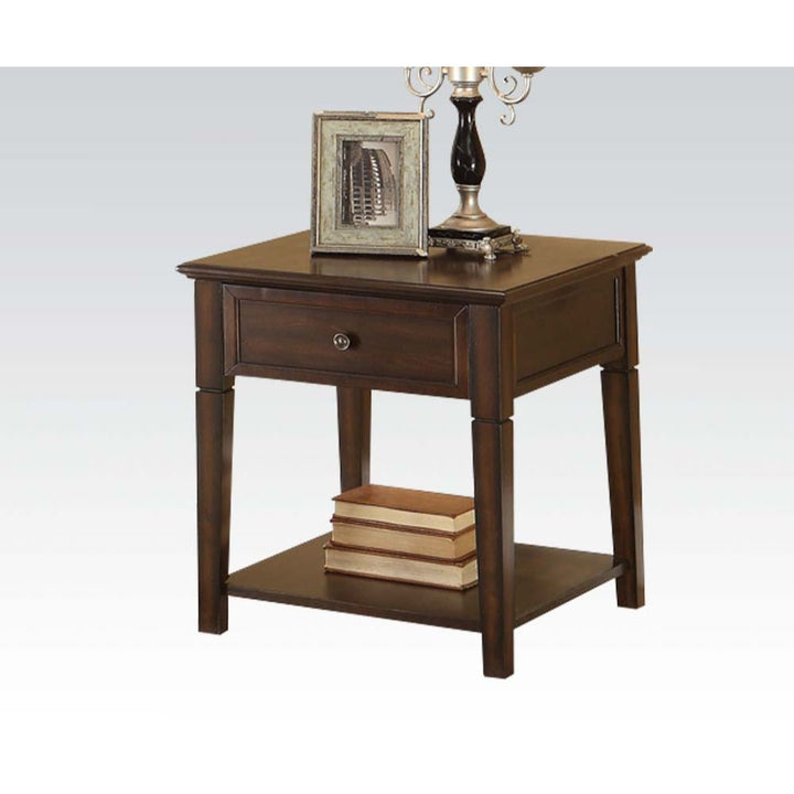 ACME Malachi Walnut End Table Model 80255 - MONAVILLA