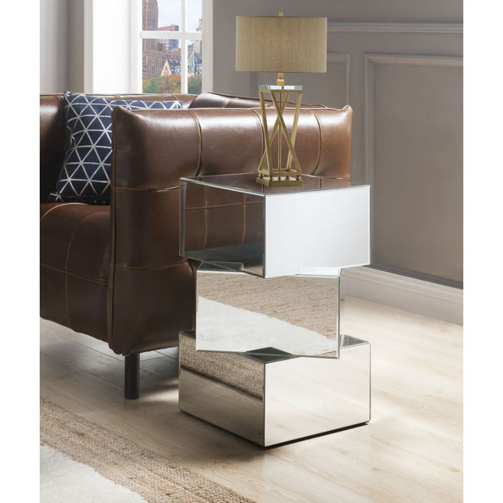 ACME Meria Mirrored End Table Model 80272 - MONAVILLA