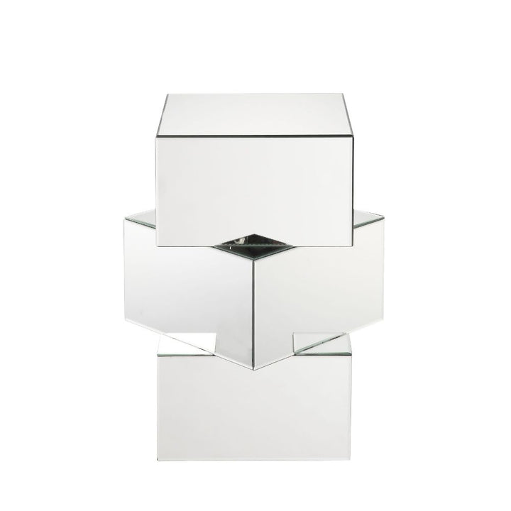 ACME Meria Mirrored End Table Model 80272 - MONAVILLA