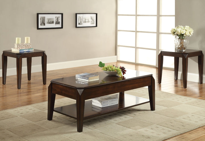 ACME Docila Walnut End Table Model 80662 - MONAVILLA