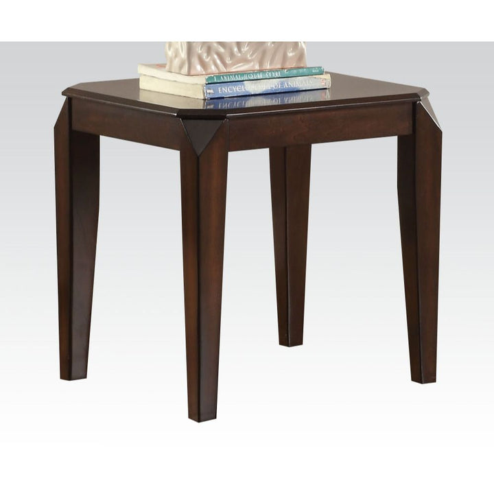 ACME Docila Walnut End Table Model 80662 - MONAVILLA