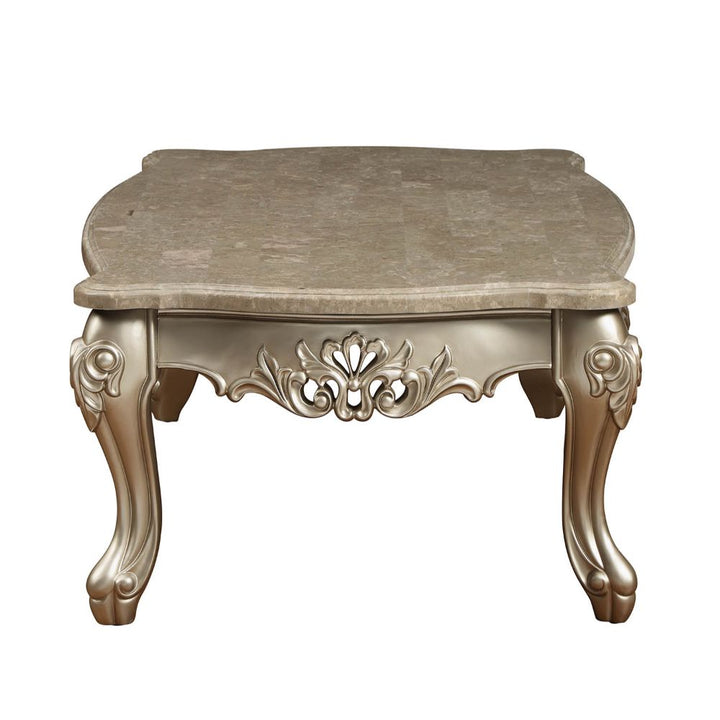 ACME Ranita Marble & Champagne Coffee Table Model 81040 - MONAVILLA