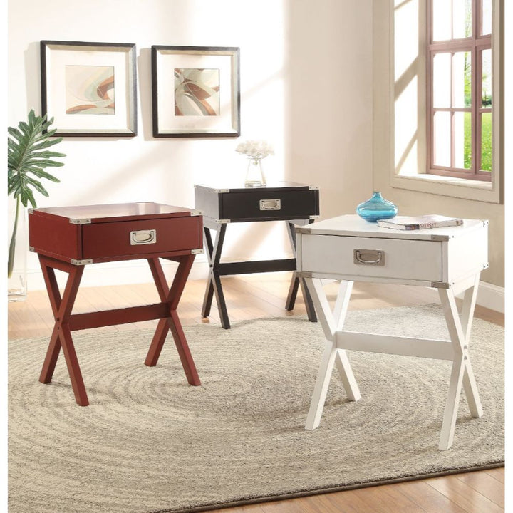 ACME Babs Red End Table Model 82820 - MONAVILLA
