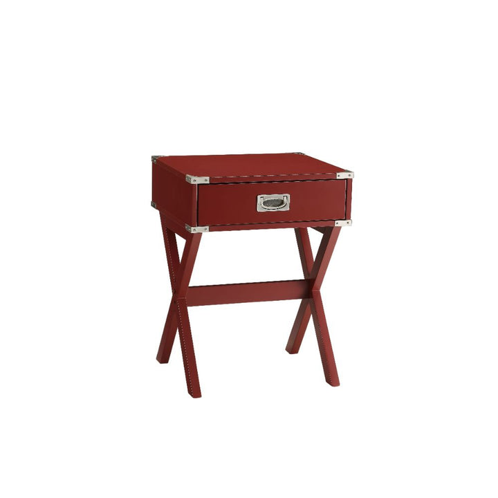 ACME Babs Red End Table Model 82820 - MONAVILLA