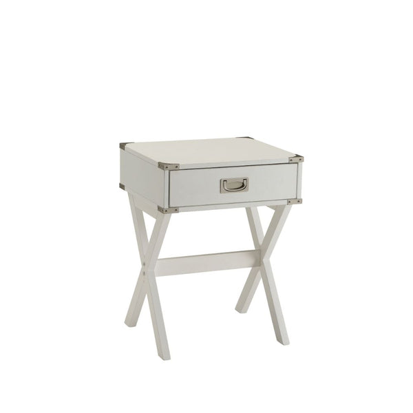 ACME Babs White End Table Model 82824 - MONAVILLA