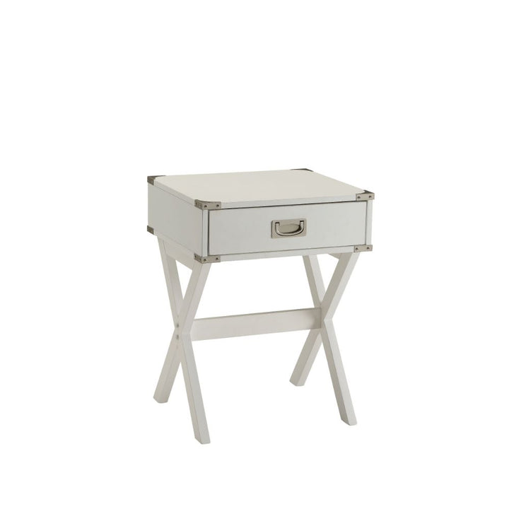 ACME Babs White End Table Model 82824 - MONAVILLA