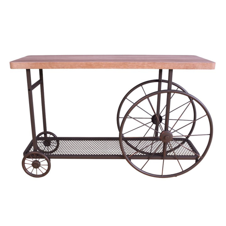 ACME Francie Oak & Antique Gray Accent Table Model 82863 - MONAVILLA