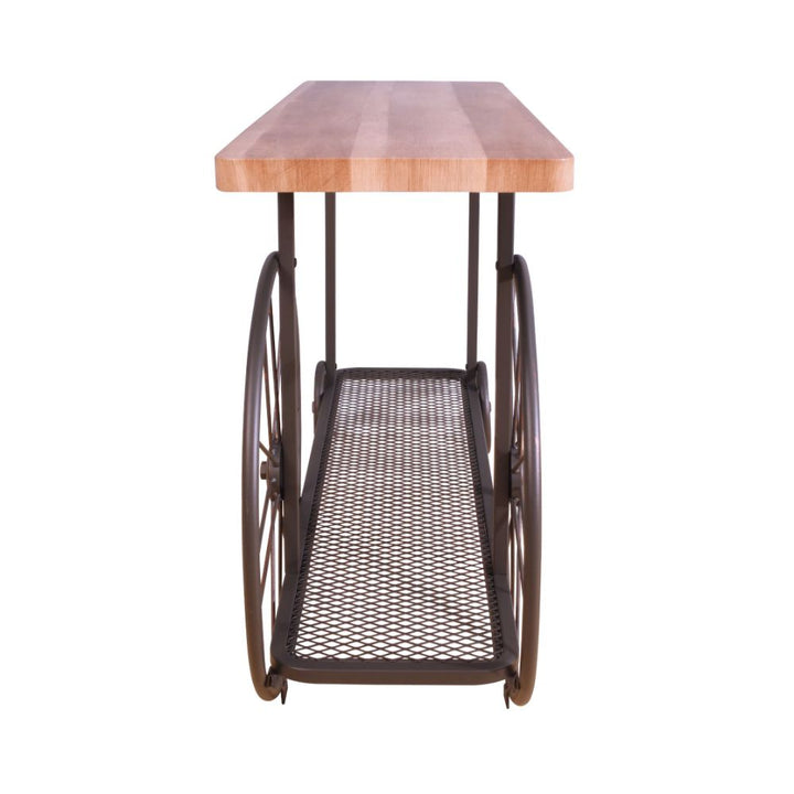 ACME Francie Oak & Antique Gray Accent Table Model 82863 - MONAVILLA