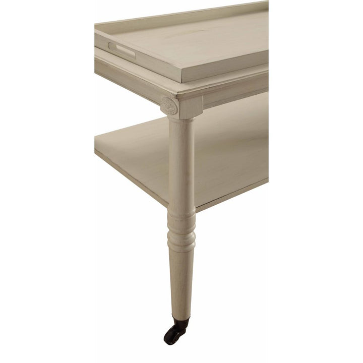 ACME Frisco Antique White Tray Table Model 82908 - MONAVILLA