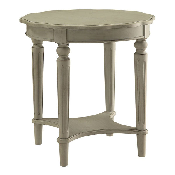 ACME Fordon Antique Slate End Table Model 82917 - MONAVILLA