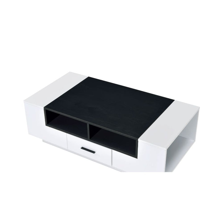 ACME Armour White & Black Coffee Table Model 83135 - MONAVILLA