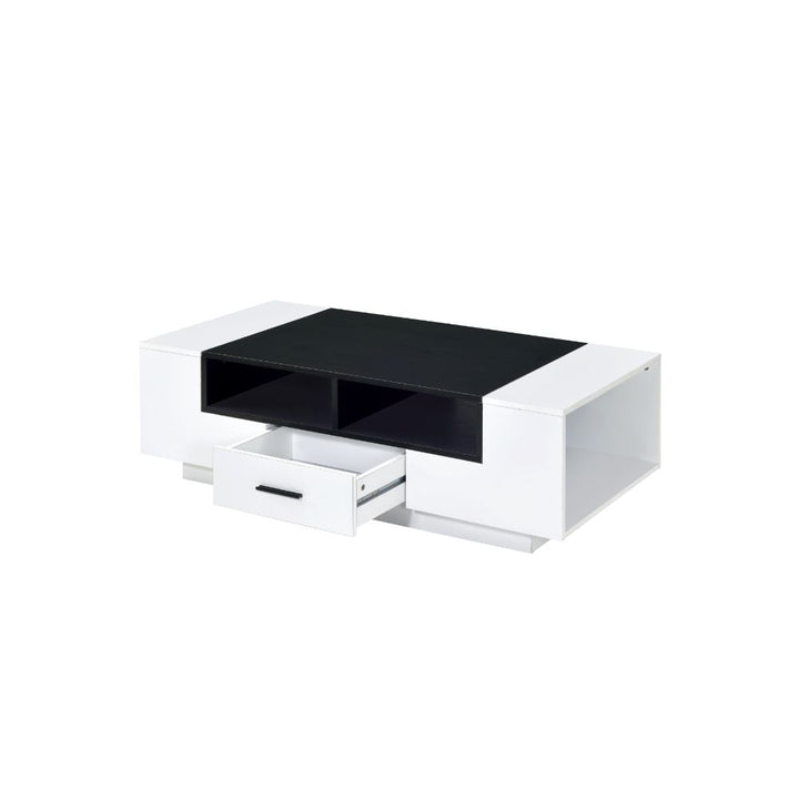 ACME Armour White & Black Coffee Table Model 83135 - MONAVILLA