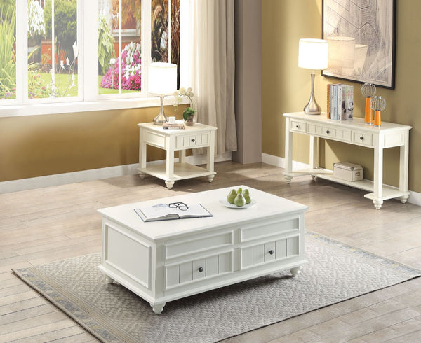 ACME Natesa White Washed Coffee Table Model 83325 - MONAVILLA