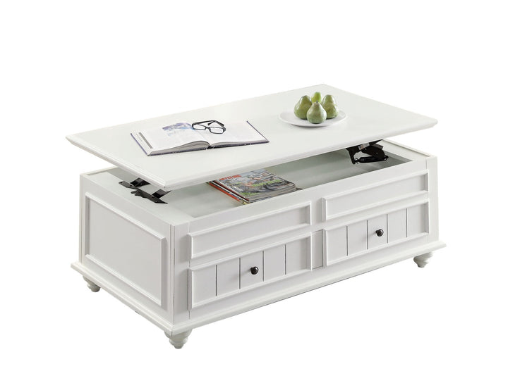 ACME Natesa White Washed Coffee Table Model 83325 - MONAVILLA