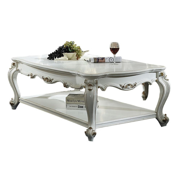 ACME Picardy II Antique Pearl Coffee Table Model 83460 - MONAVILLA