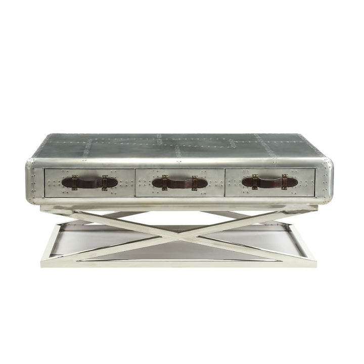 ACME Brancaster Aluminum Coffee Table Model 83555 - MONAVILLA