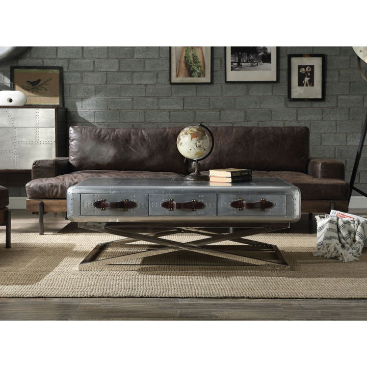 ACME Brancaster Aluminum Coffee Table Model 83555 - MONAVILLA