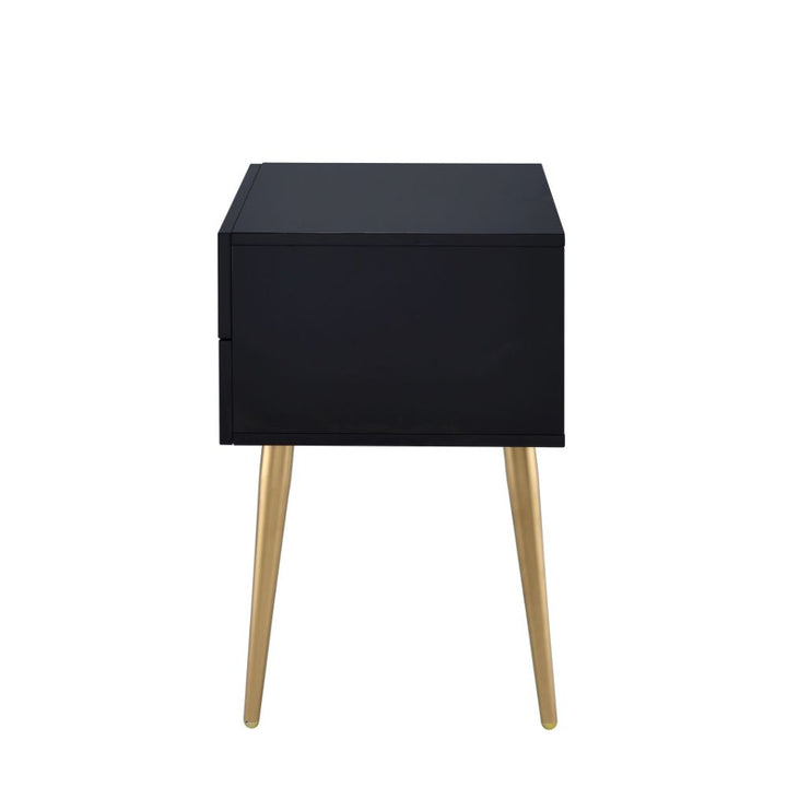ACME Denvor Black & Gold End Table Model 84495 - MONAVILLA