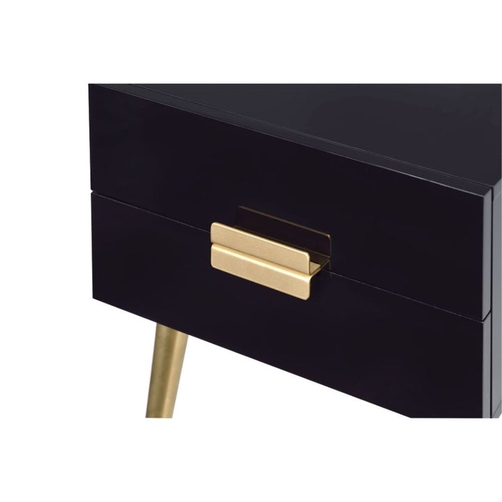 ACME Denvor Black & Gold End Table Model 84495 - MONAVILLA