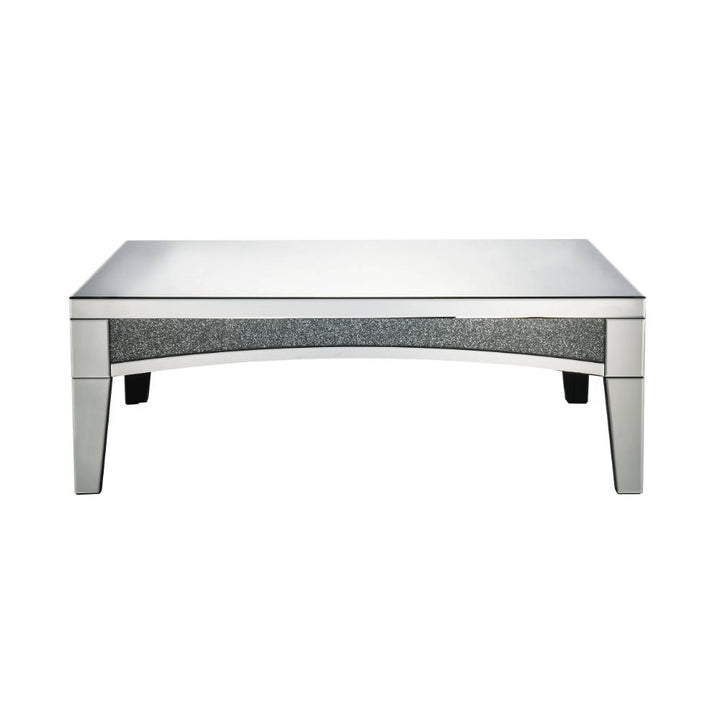 ACME Nowles Mirrored & Faux Stones Coffee Table Model 84675 - MONAVILLA