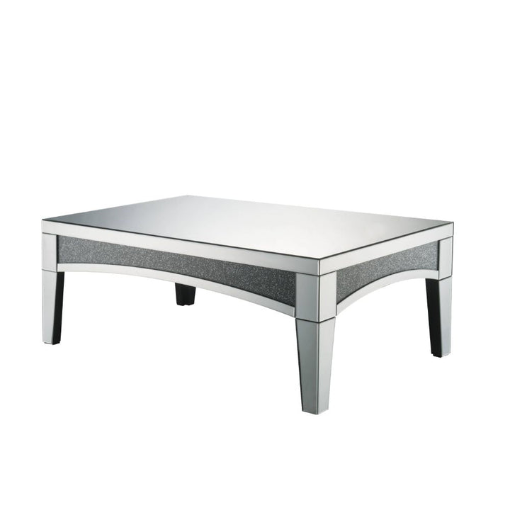 ACME Nowles Mirrored & Faux Stones Coffee Table Model 84675 - MONAVILLA