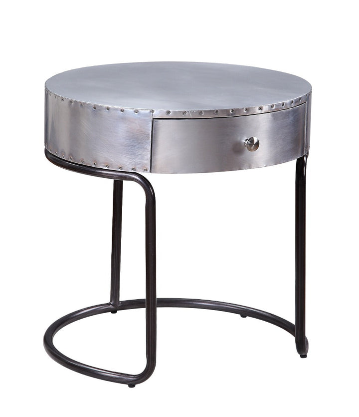 ACME Brancaster Aluminum End Table Model 84882 - MONAVILLA
