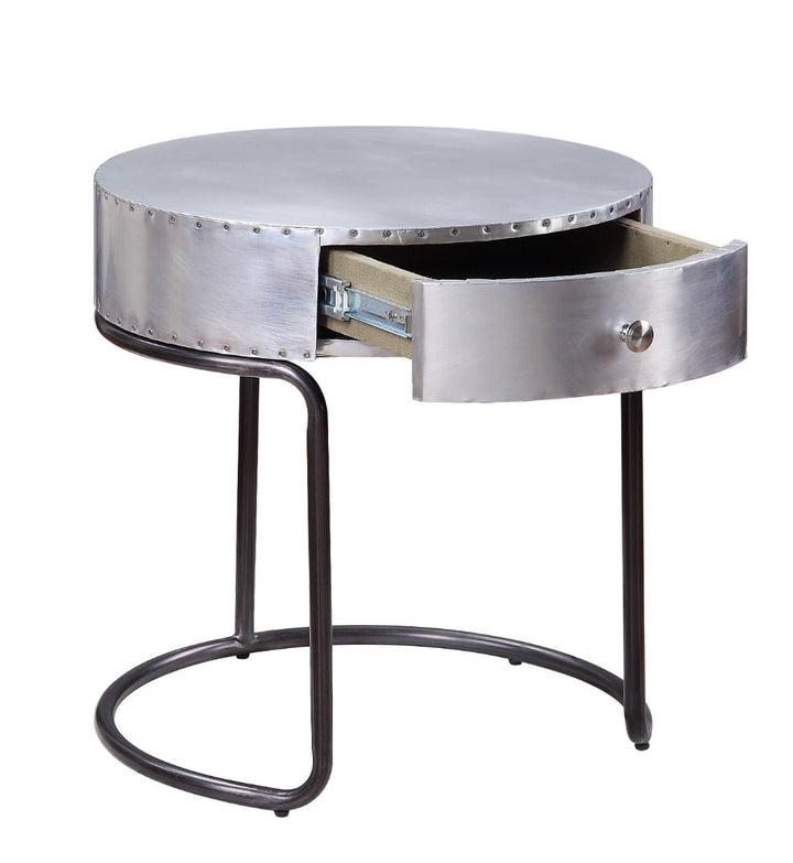 ACME Brancaster Aluminum End Table Model 84882 - MONAVILLA