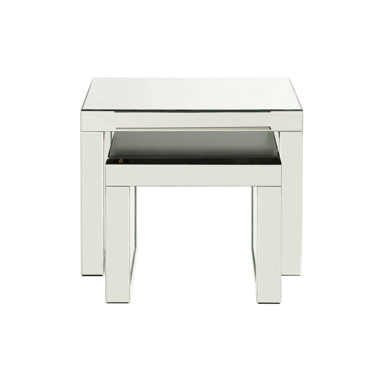ACME Nysa Mirrored & Faux Crystals Inlay Accent Table Model 88066 - MONAVILLA